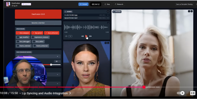 LIP SYNC FACE FUSION